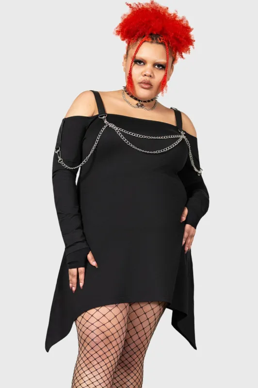 Pleasure & Chain Dress [PLUS] made by Killstar