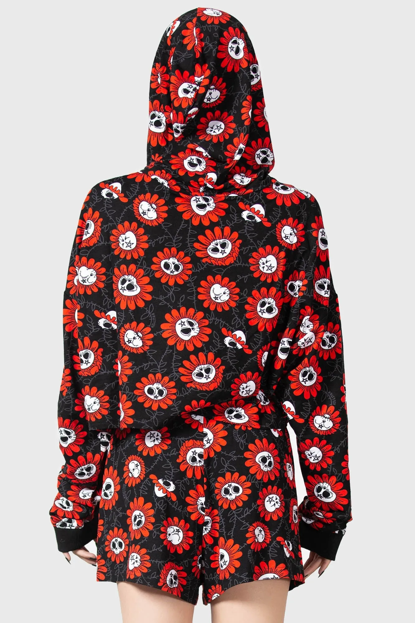 Gloom Daze Crop Hoodie sold by Killstar product image thumbnail 5