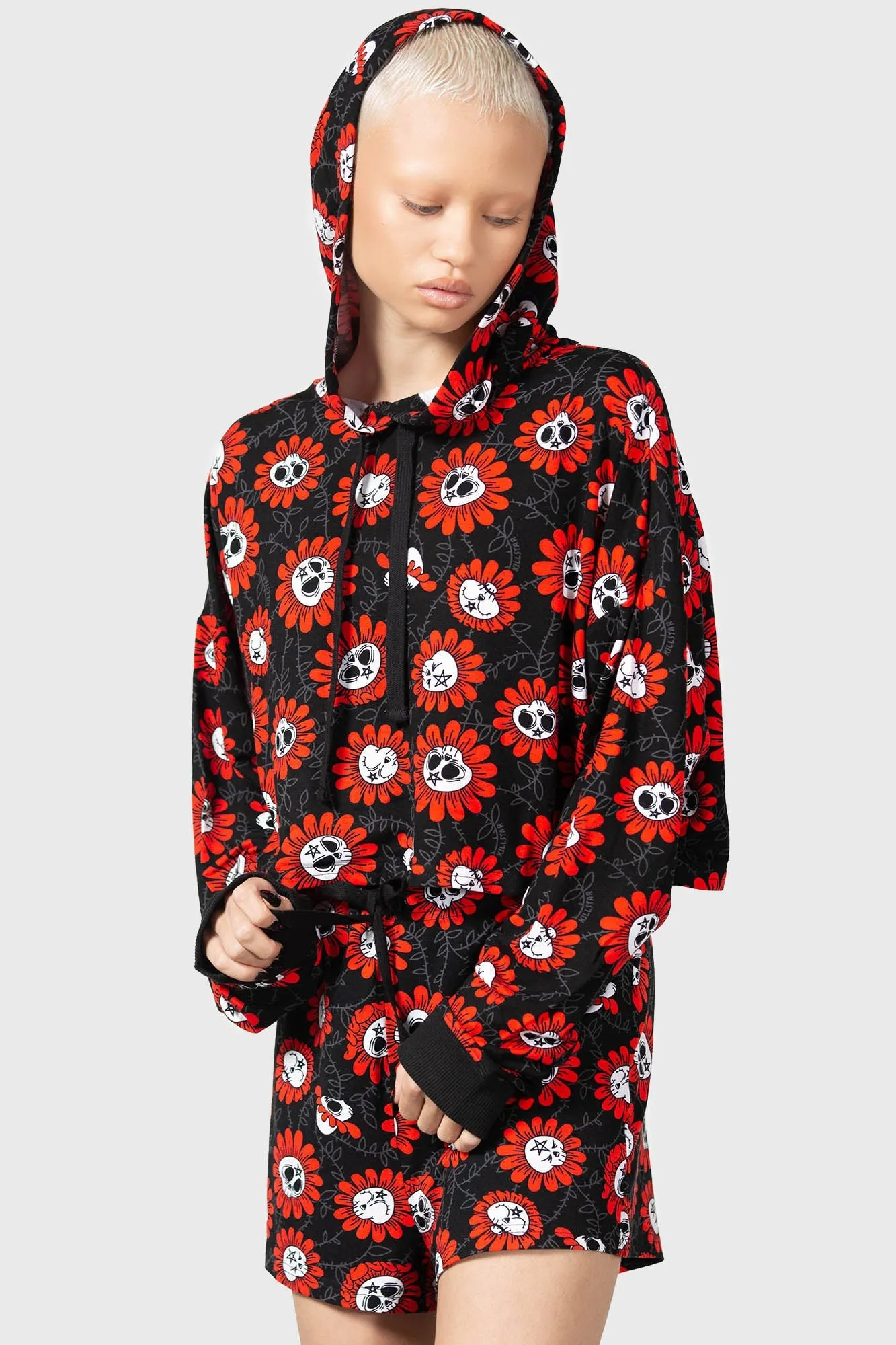 Gloom Daze Crop Hoodie sold by Killstar product image thumbnail 3