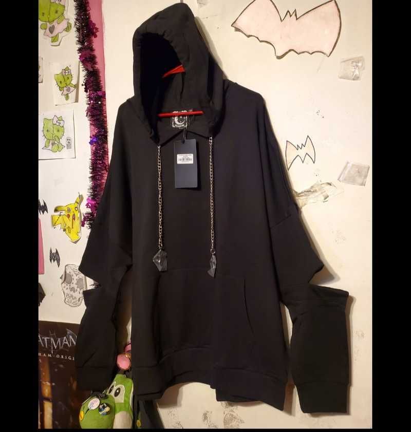 Kasumi Oversized Hoodie Resurrect sold by Killstar product image thumbnail 11