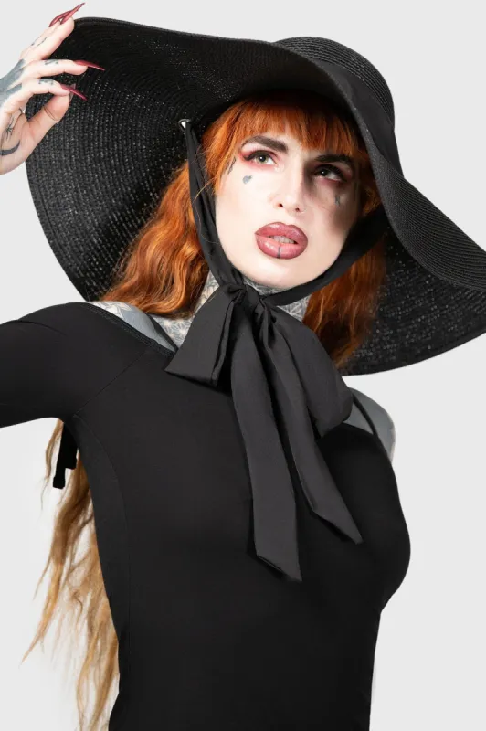 Nightshaded Sun Hat sold by Killstar