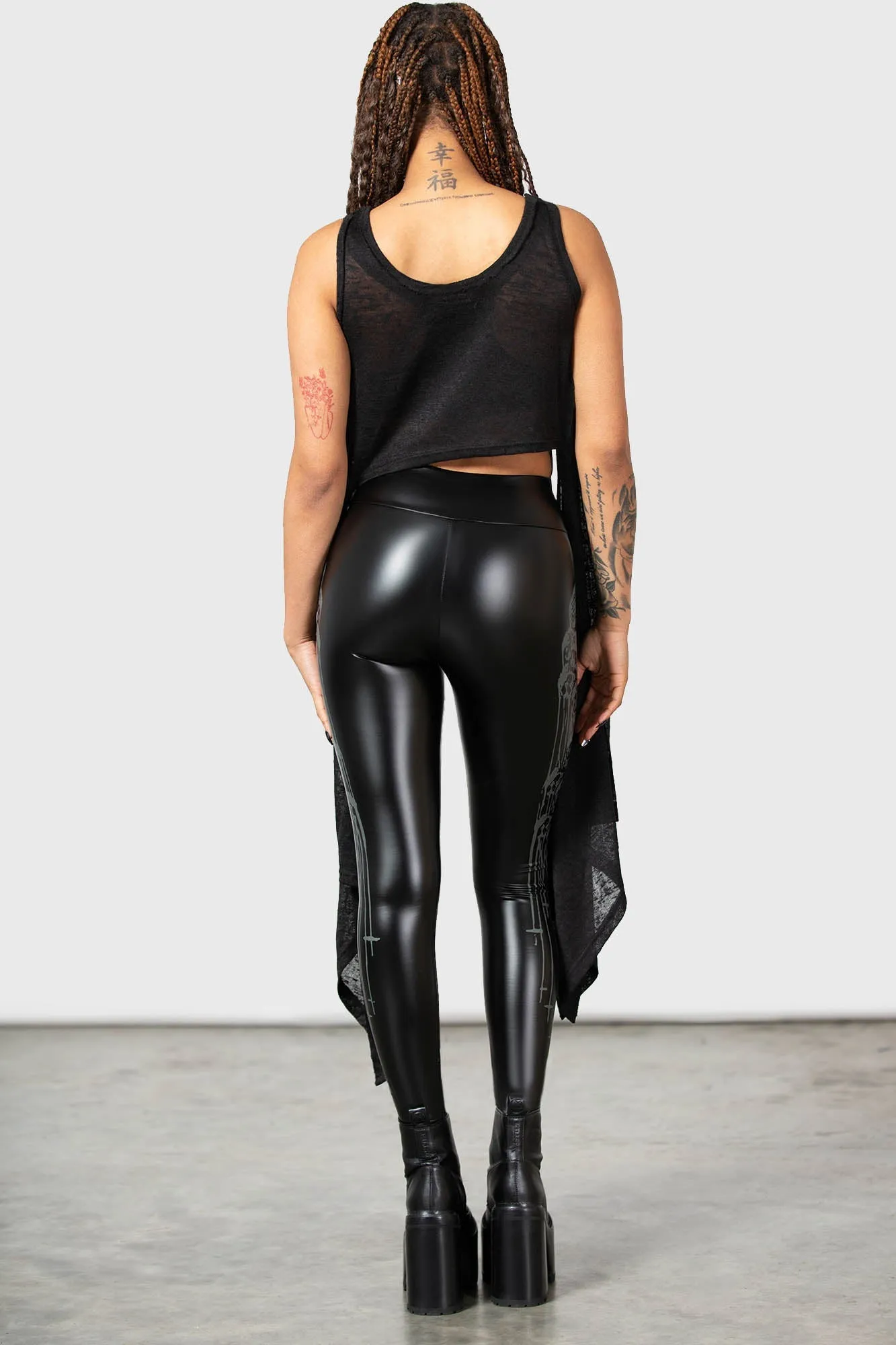 Catacomb and Crosses Leggings sold by Killstar product image thumbnail 4
