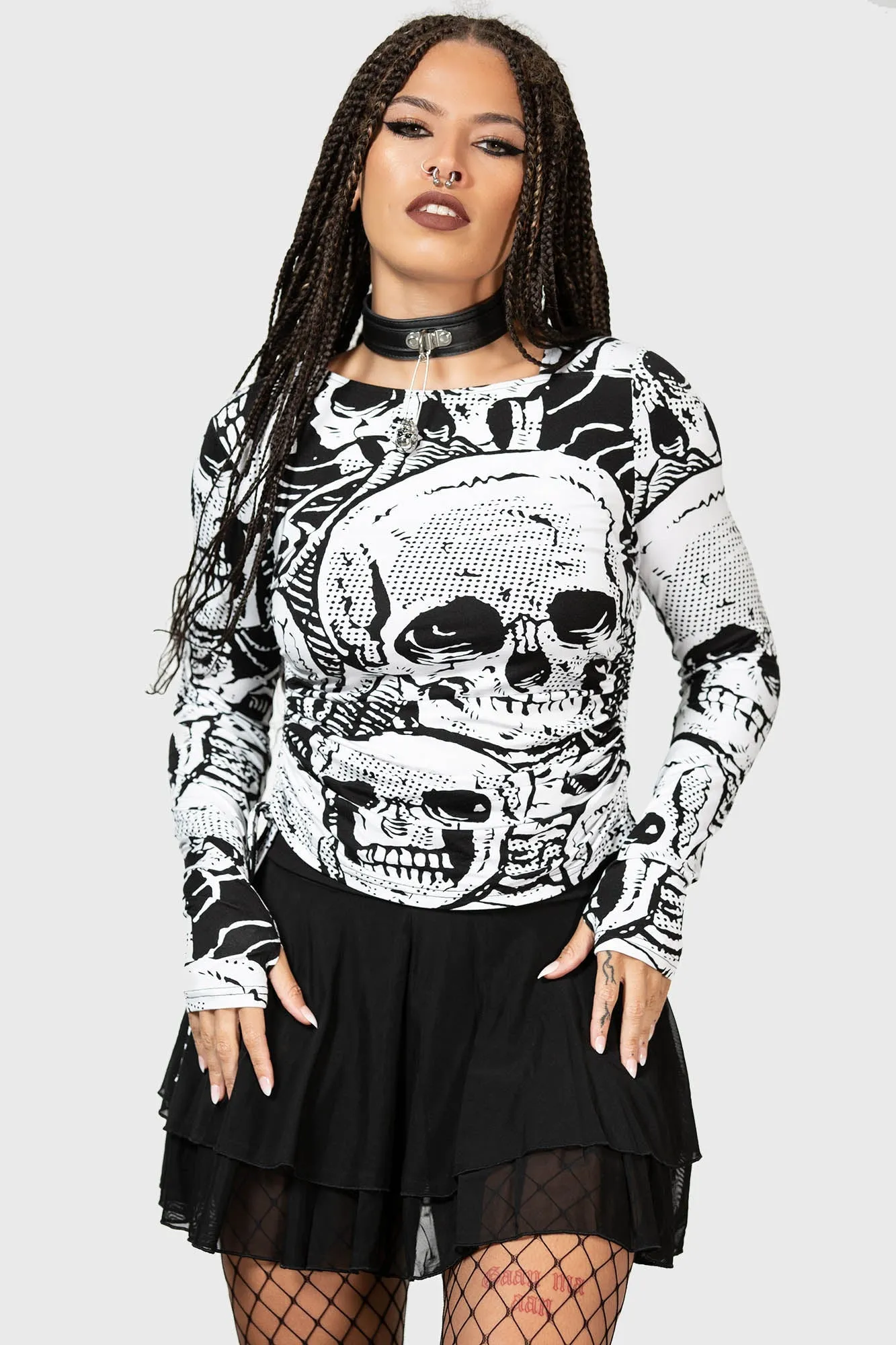Unhappy Haunting Top sold by Killstar product image thumbnail 2
