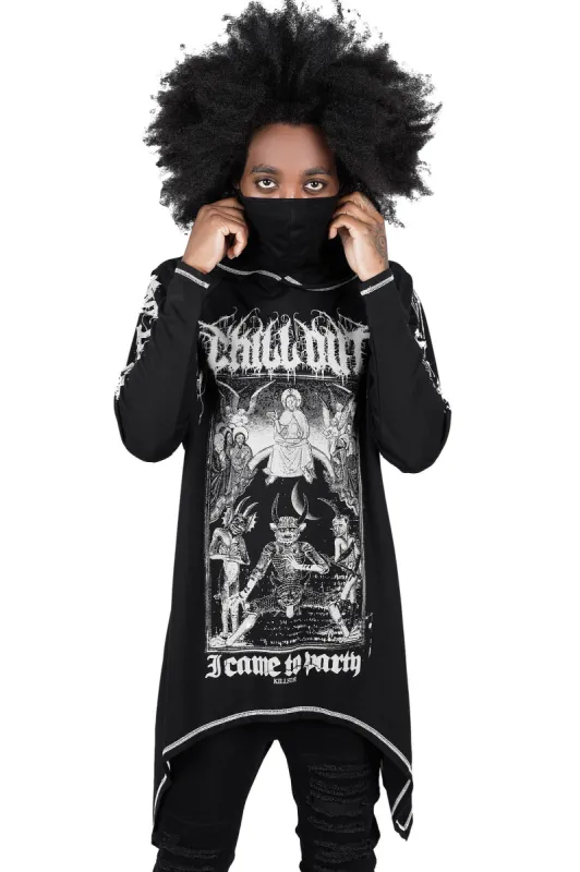 Chill Out Drape Hoodie sold by Killstar