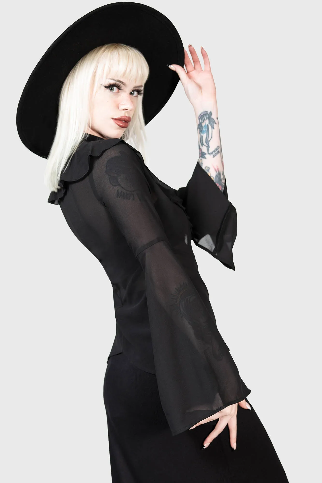 Valentine's Heart Blouse sold by Killstar product image thumbnail 3