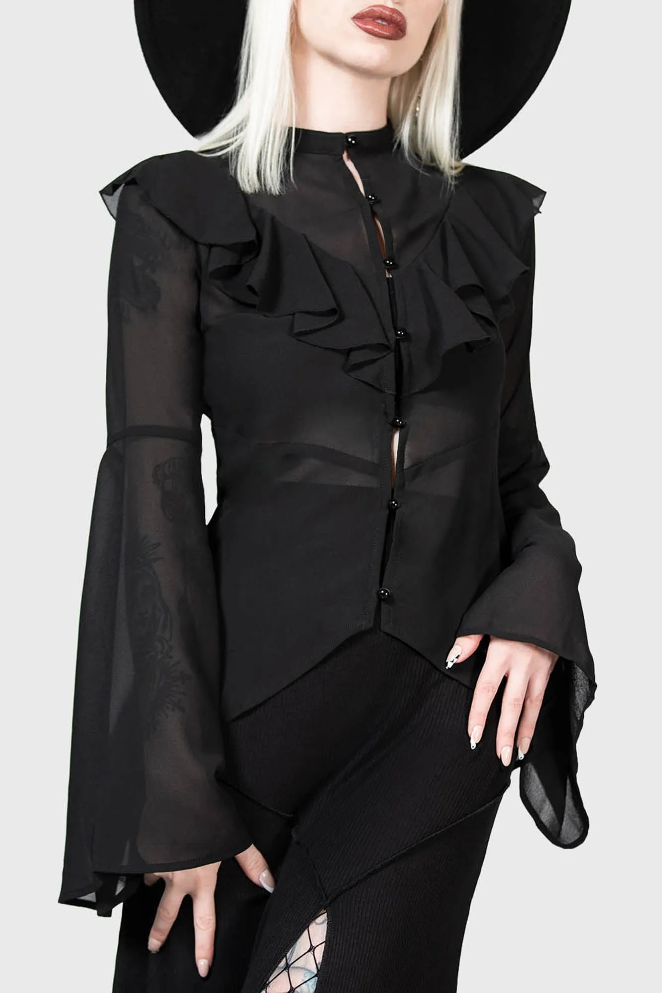 Valentine's Heart Blouse sold by Killstar