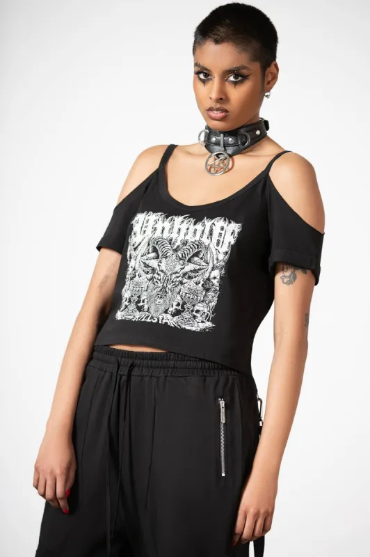 Erika Crop Top sold by Killstar