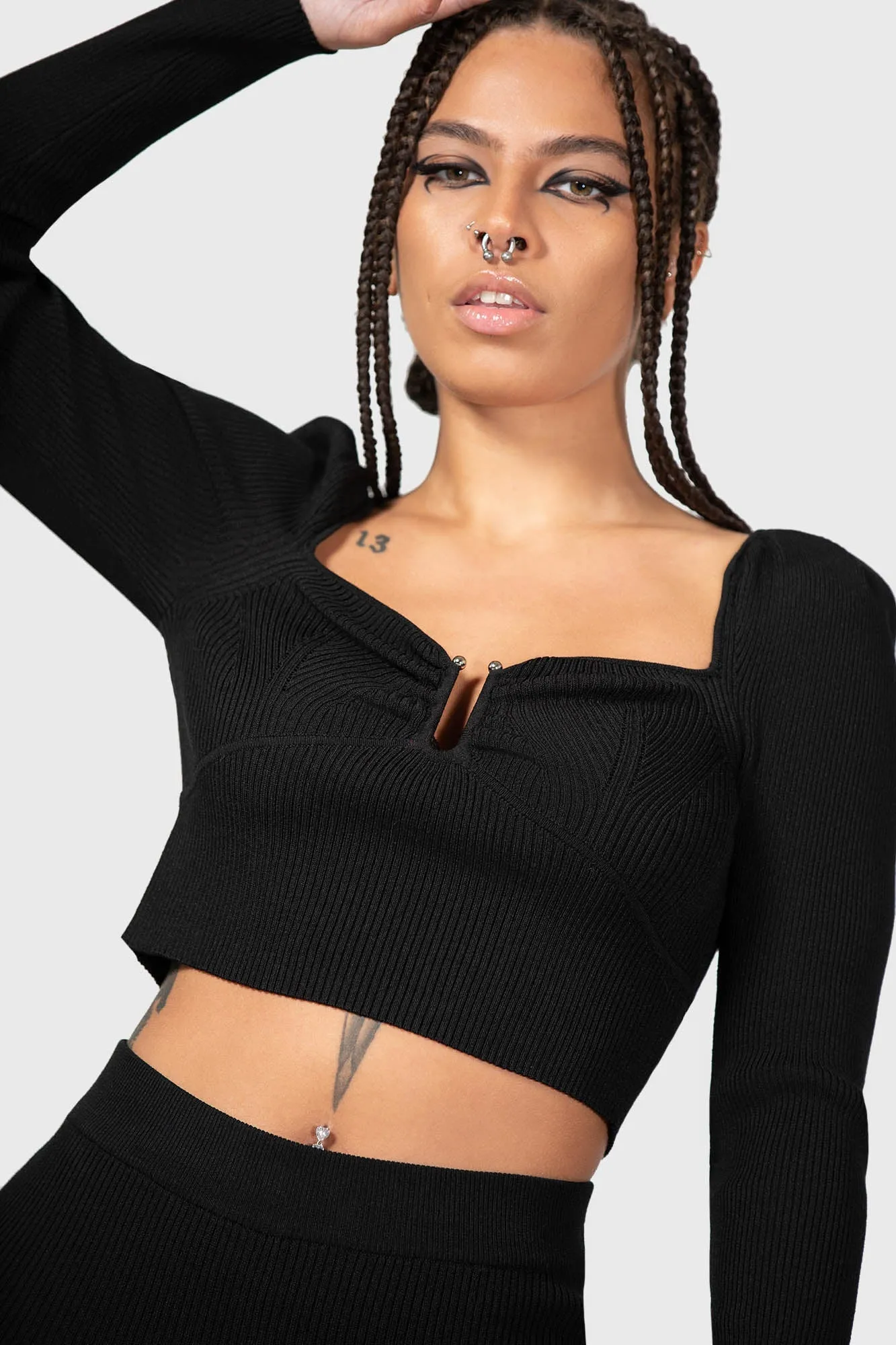 Pia Pollyanna Knit Top sold by Killstar product image thumbnail 2