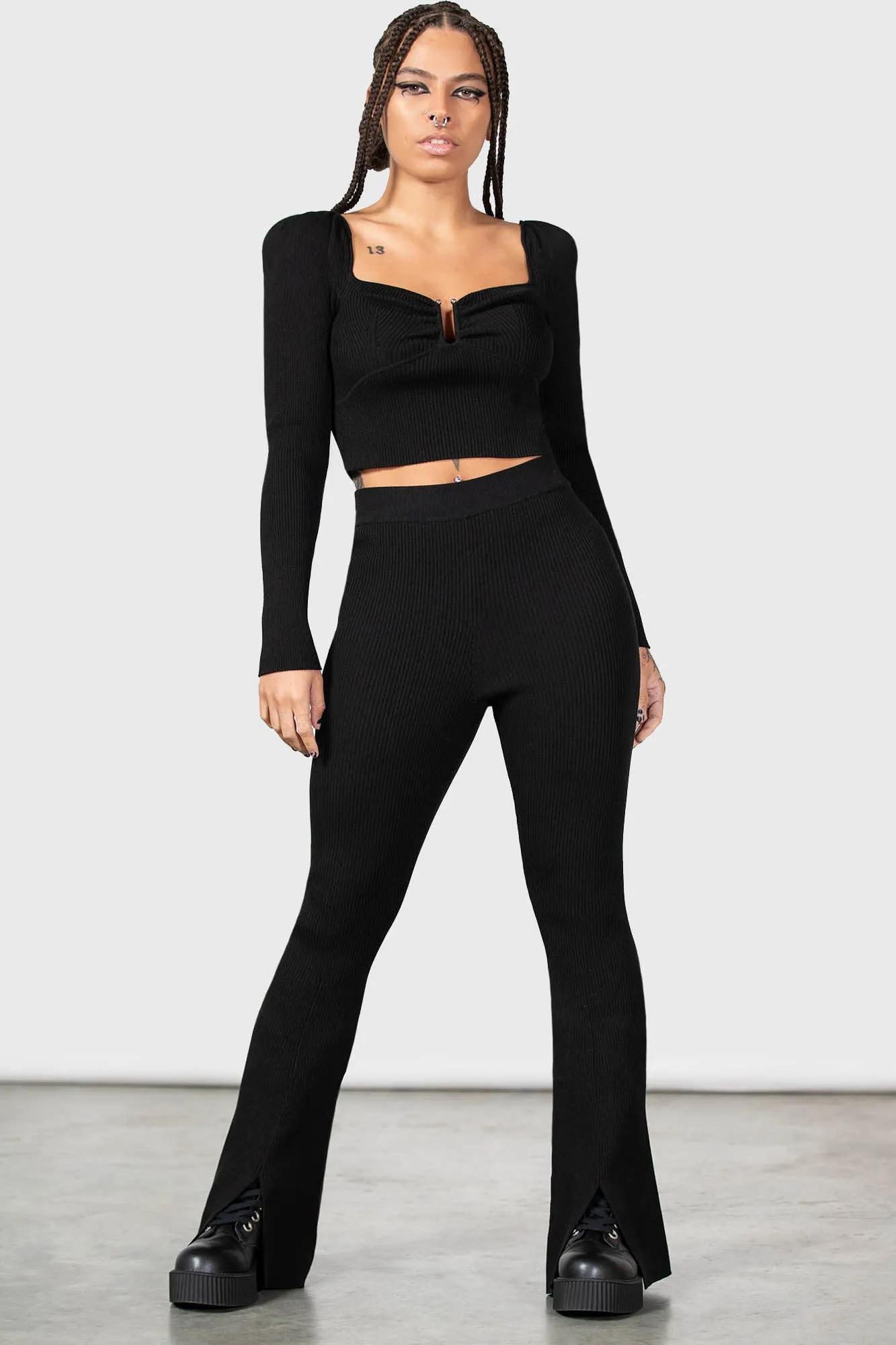 Pia Pollyanna Knit Top sold by Killstar product image thumbnail 3