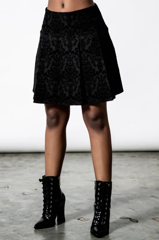 Daemonology Pleated Skirt - Resurrect sold by Killstar