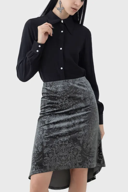 Haunted Lover Midi Skirt sold by Killstar