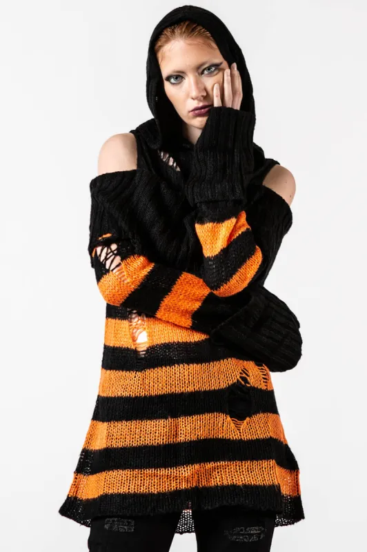 Bootiful Hooded Knit Sweater sold by Killstar