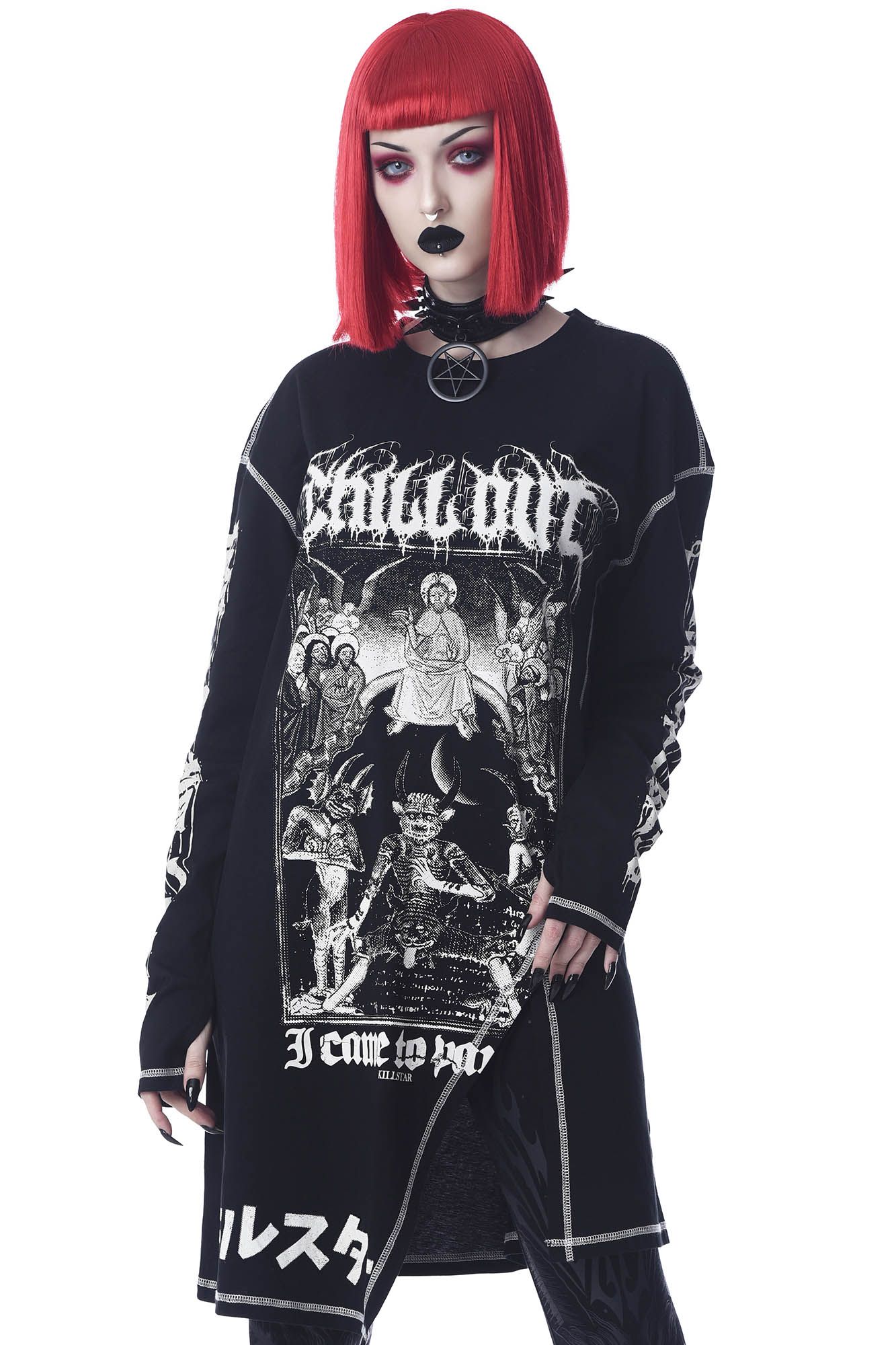Chill Out Drape Top sold by Killstar