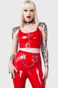Bat B*tch Leggings [RED] sold by Killstar