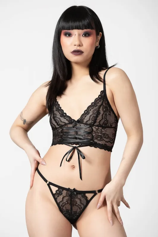 Lovella Lace Bralet sold by Killstar