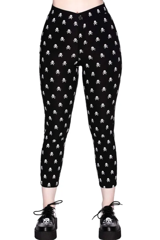 Bad 2 The Bone Capri Pants - Resurrect sold by Killstar