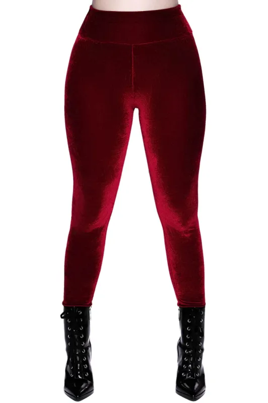 Hematite Leggings [RUBY] sold by Killstar