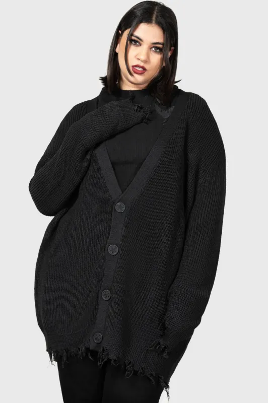 The Antisocials Cardigan [PLUS] sold by Killstar