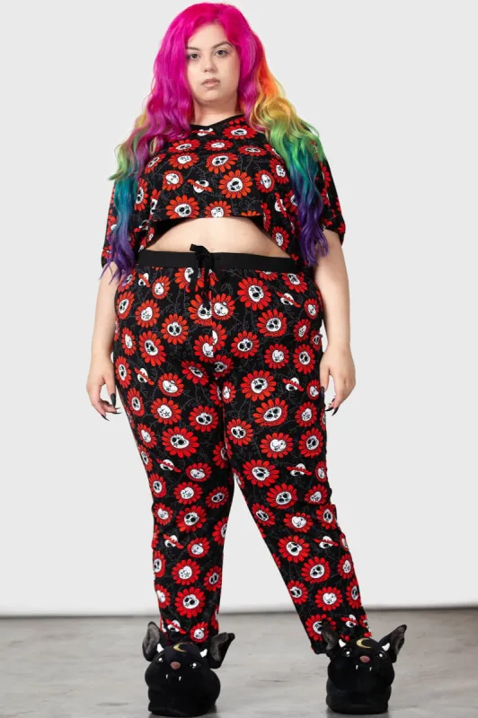Gloomy Blossom Lounge Pants [PLUS] sold by Killstar
