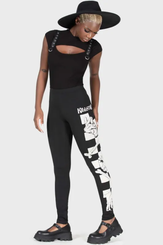 All Things Creepy Leggings sold by Killstar