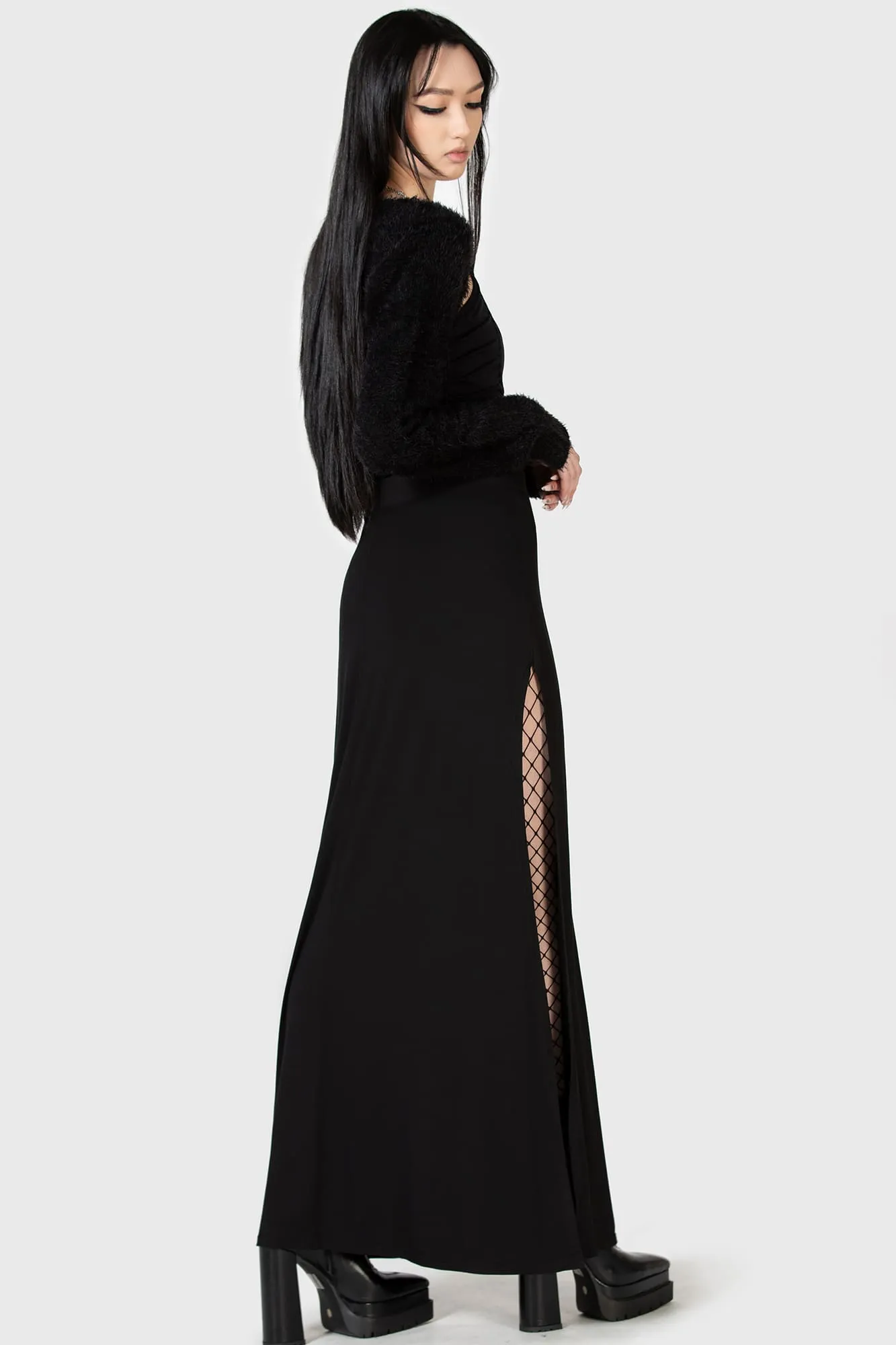 Nocturnal Shade Maxi Skirt sold by Killstar product image thumbnail 4