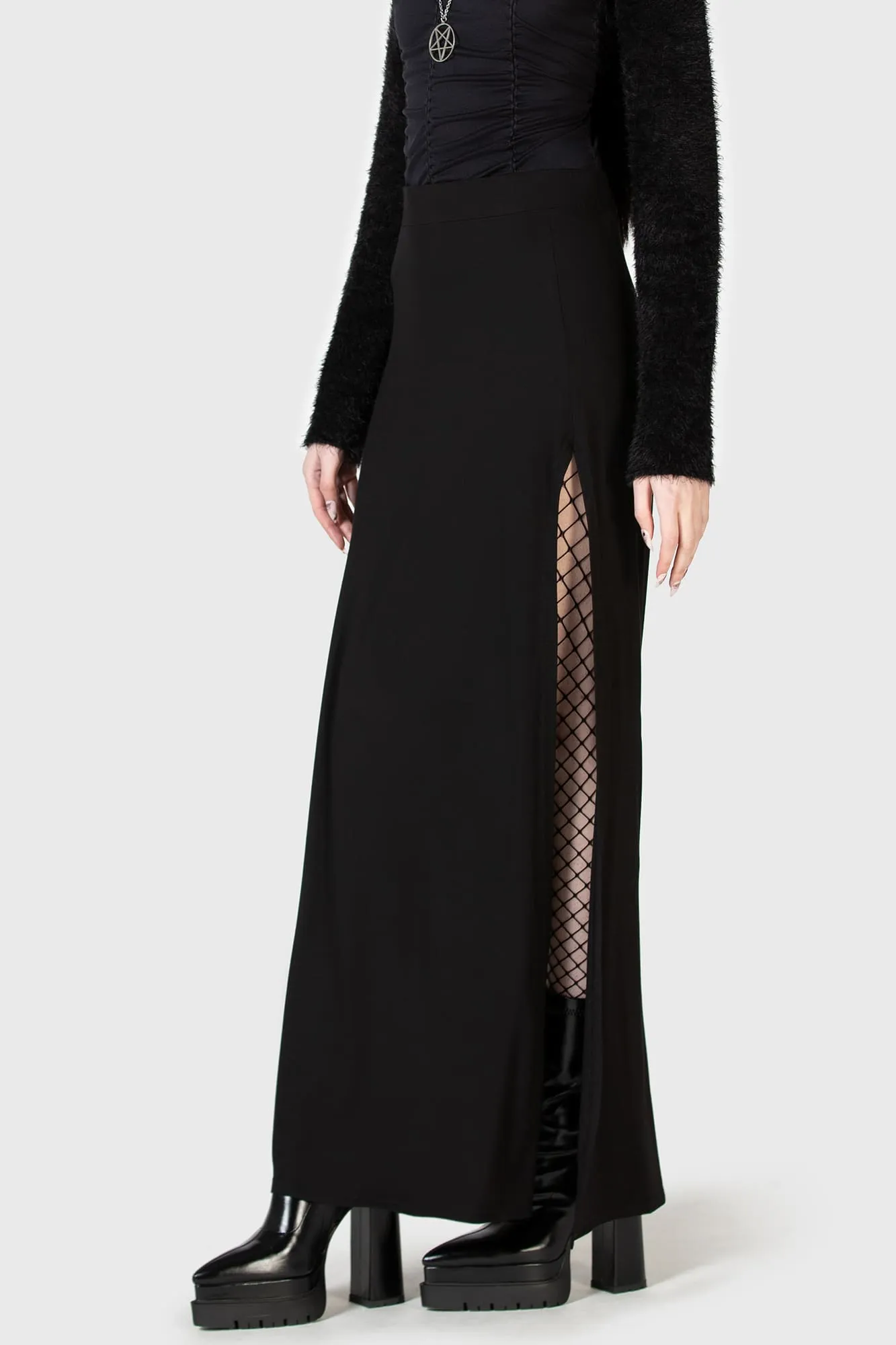 Nocturnal Shade Maxi Skirt sold by Killstar product image thumbnail 2