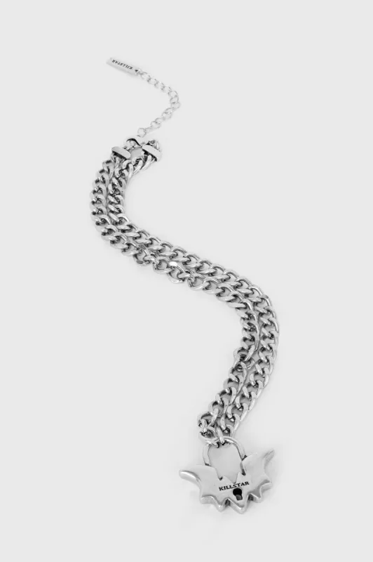 Noctule Lock Necklace sold by Killstar