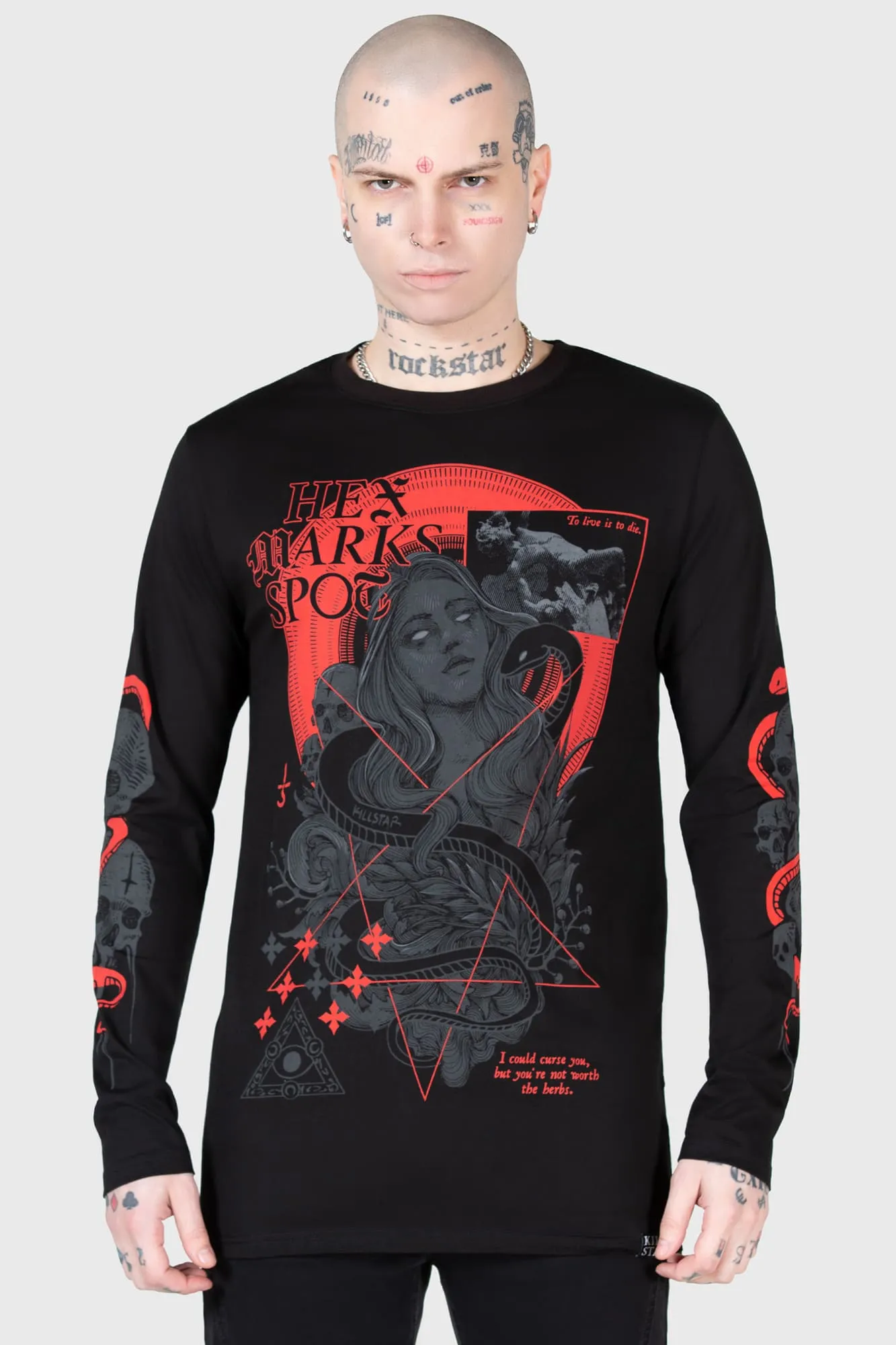 Hex Marks Long Sleeve Top sold by Killstar product image thumbnail 5