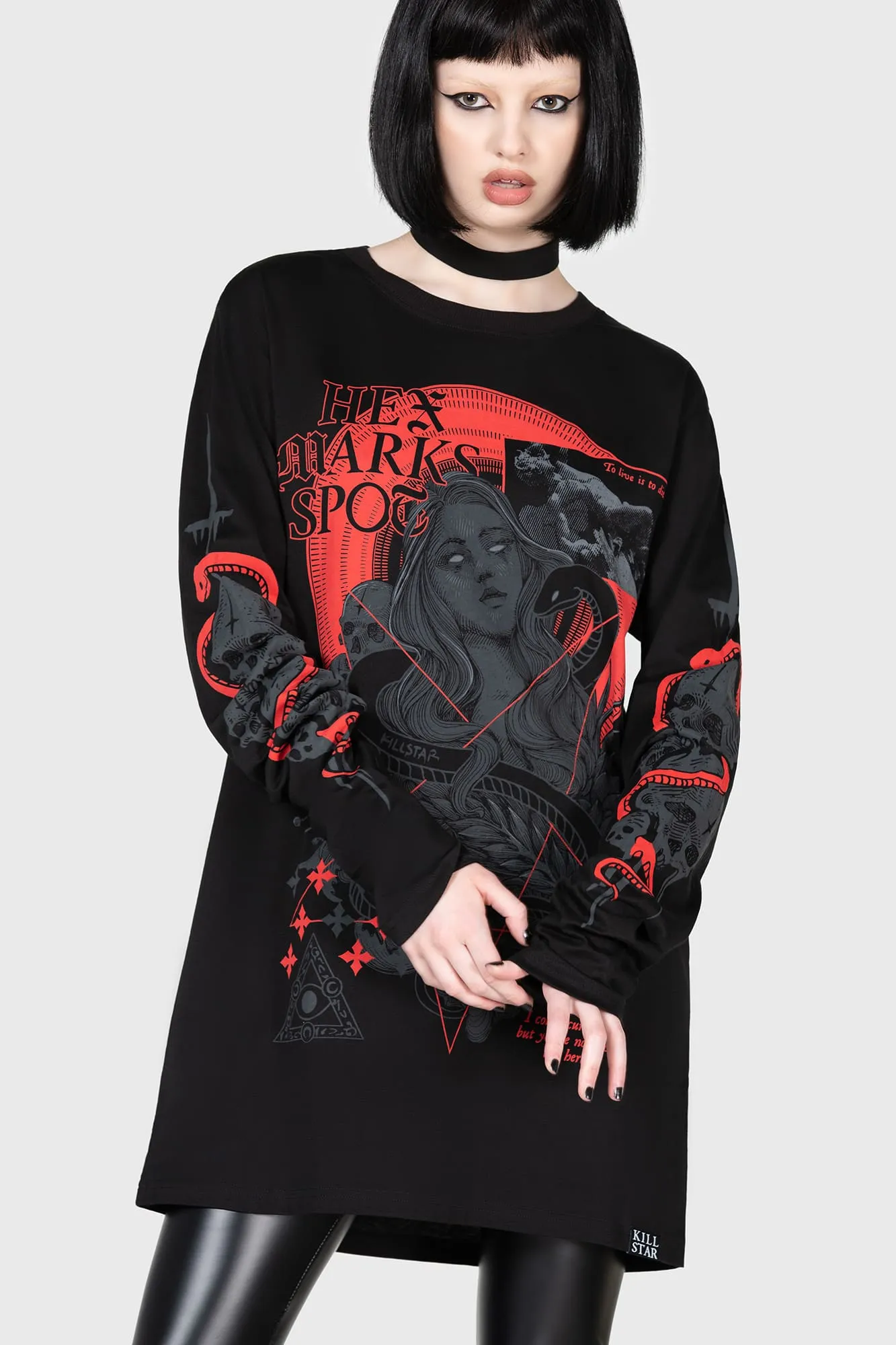Hex Marks Long Sleeve Top sold by Killstar product image thumbnail 2