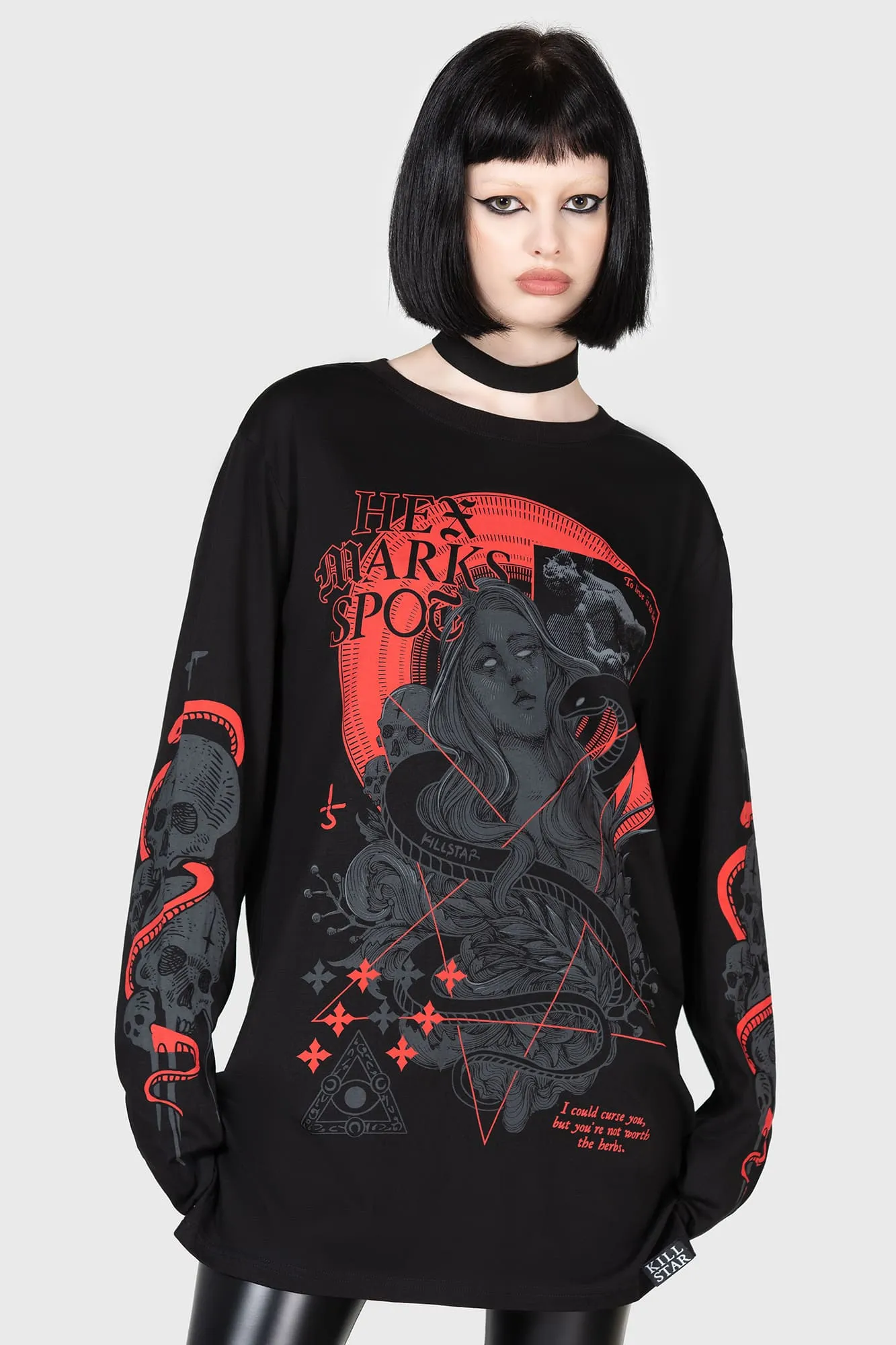Hex Marks Long Sleeve Top sold by Killstar