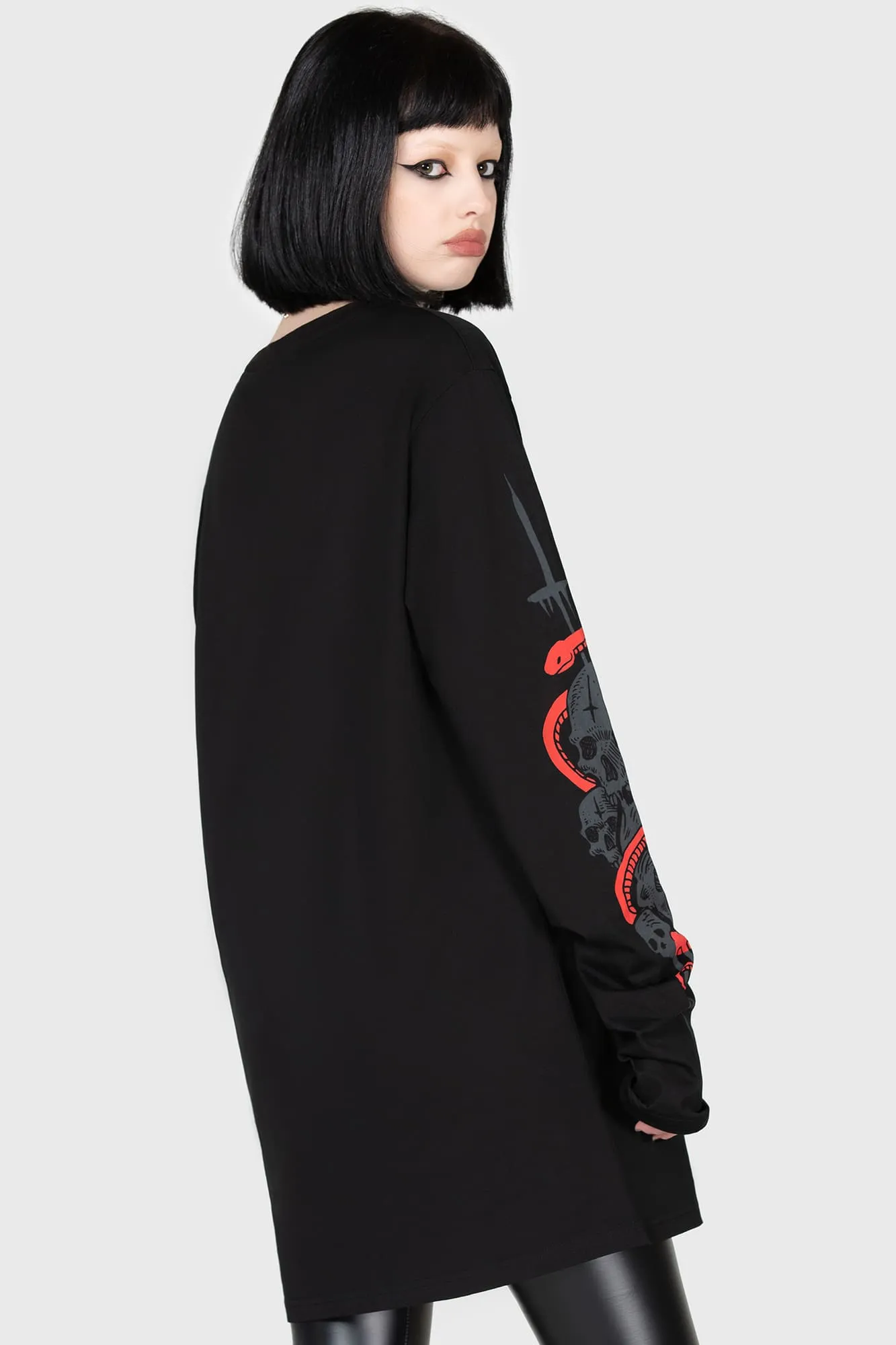 Hex Marks Long Sleeve Top sold by Killstar product image thumbnail 4