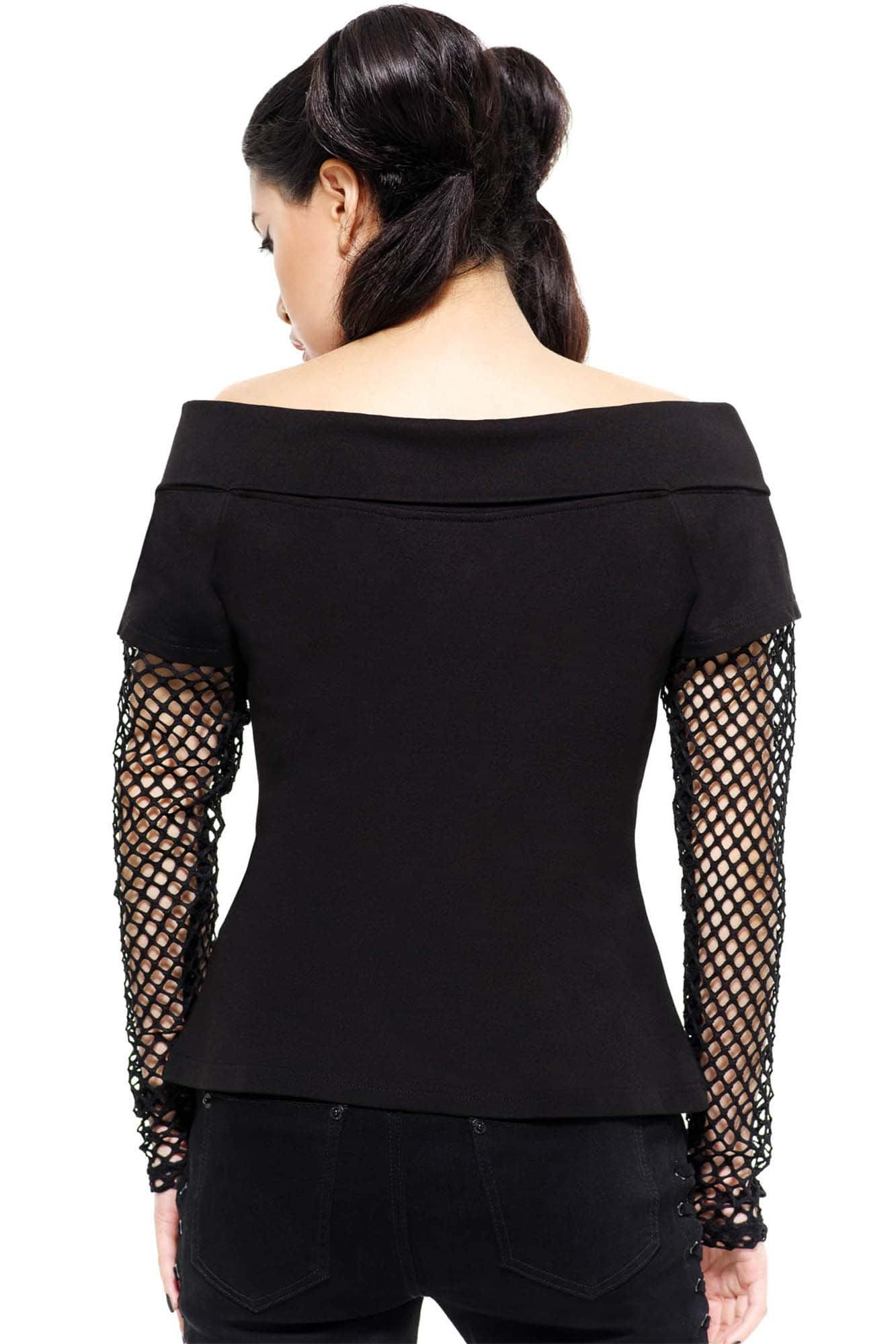 Rebelle Fishnet Top Resurrect sold by Killstar product image thumbnail 3