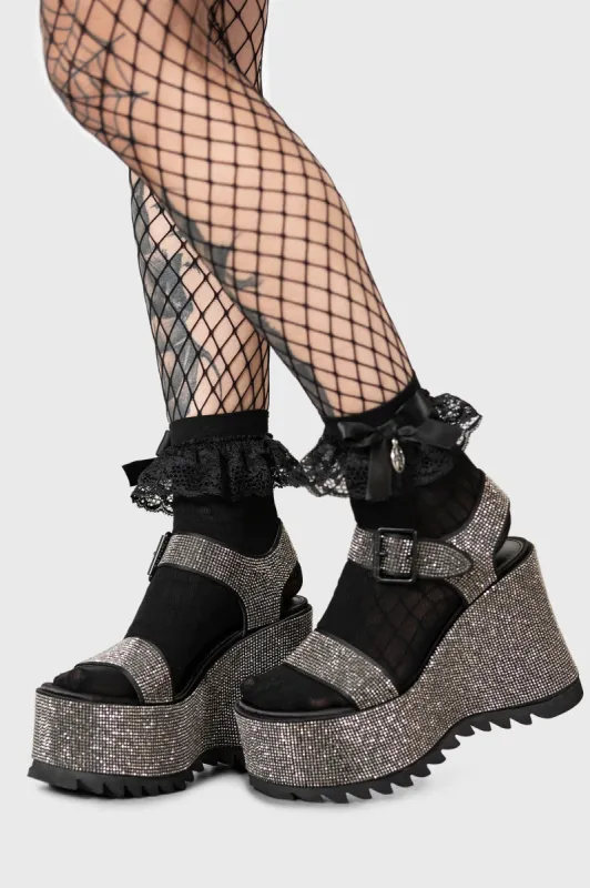 Night Queen Platform Sandal sold by Killstar