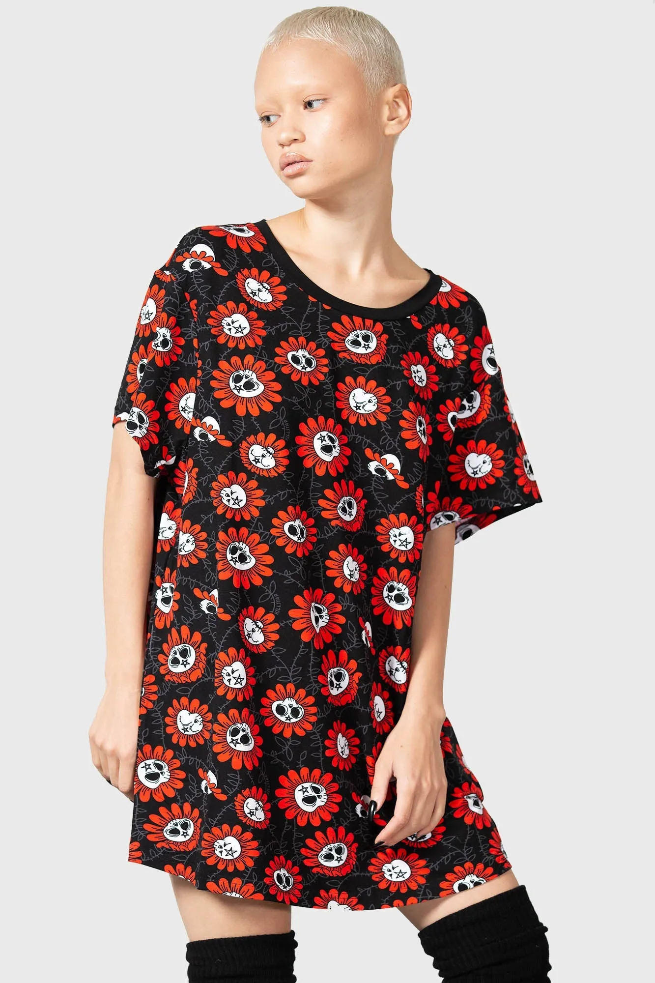 Gloomy Blossom Lounge Shirt sold by Killstar