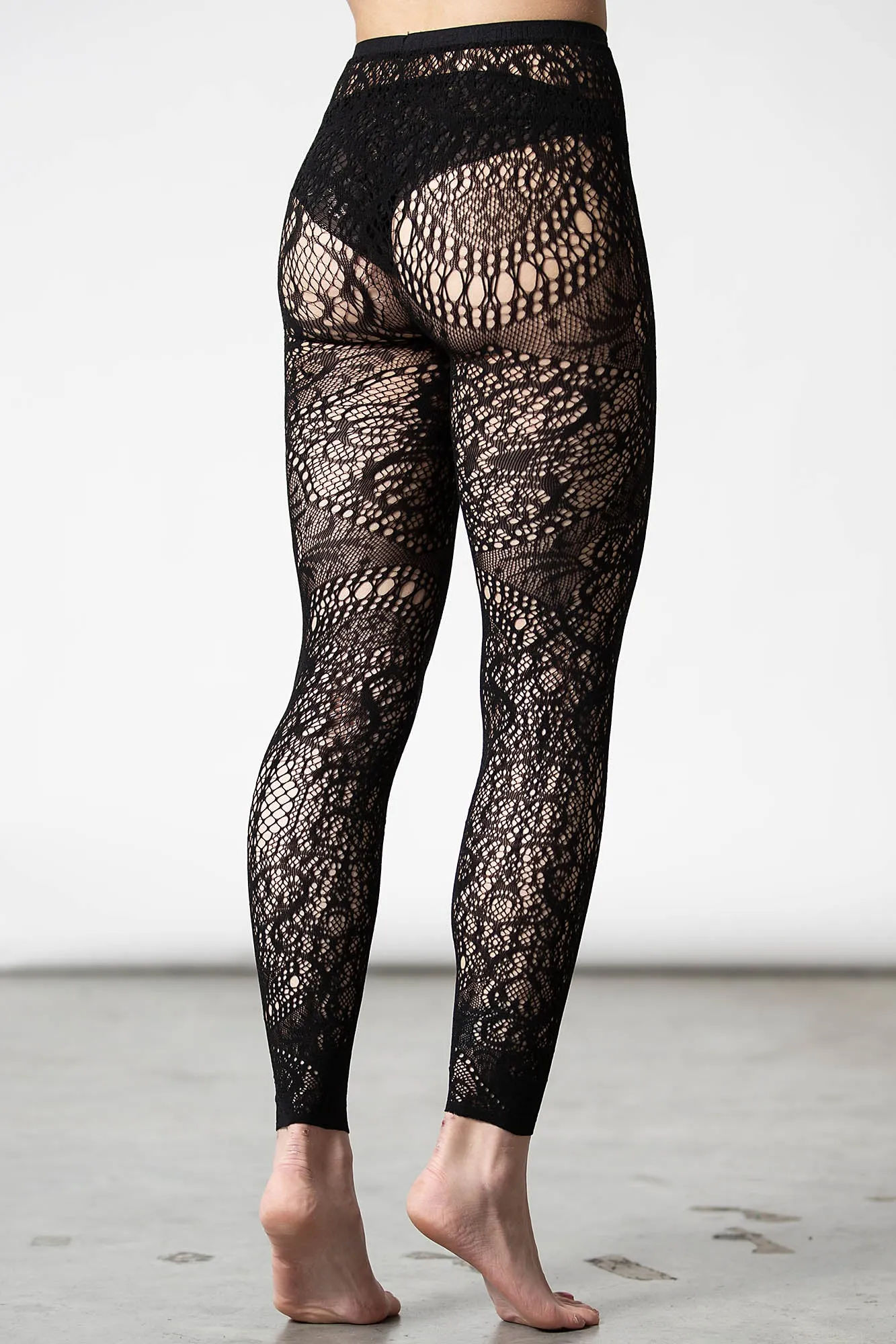 Empyrean Lace Leggings sold by Killstar product image thumbnail 4