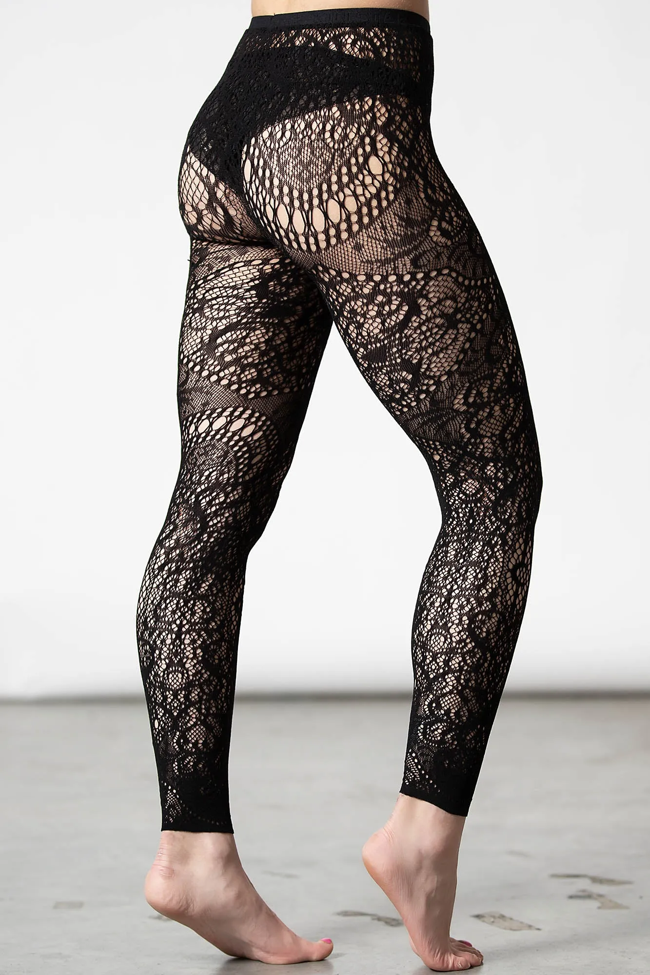 Empyrean Lace Leggings sold by Killstar product image thumbnail 2