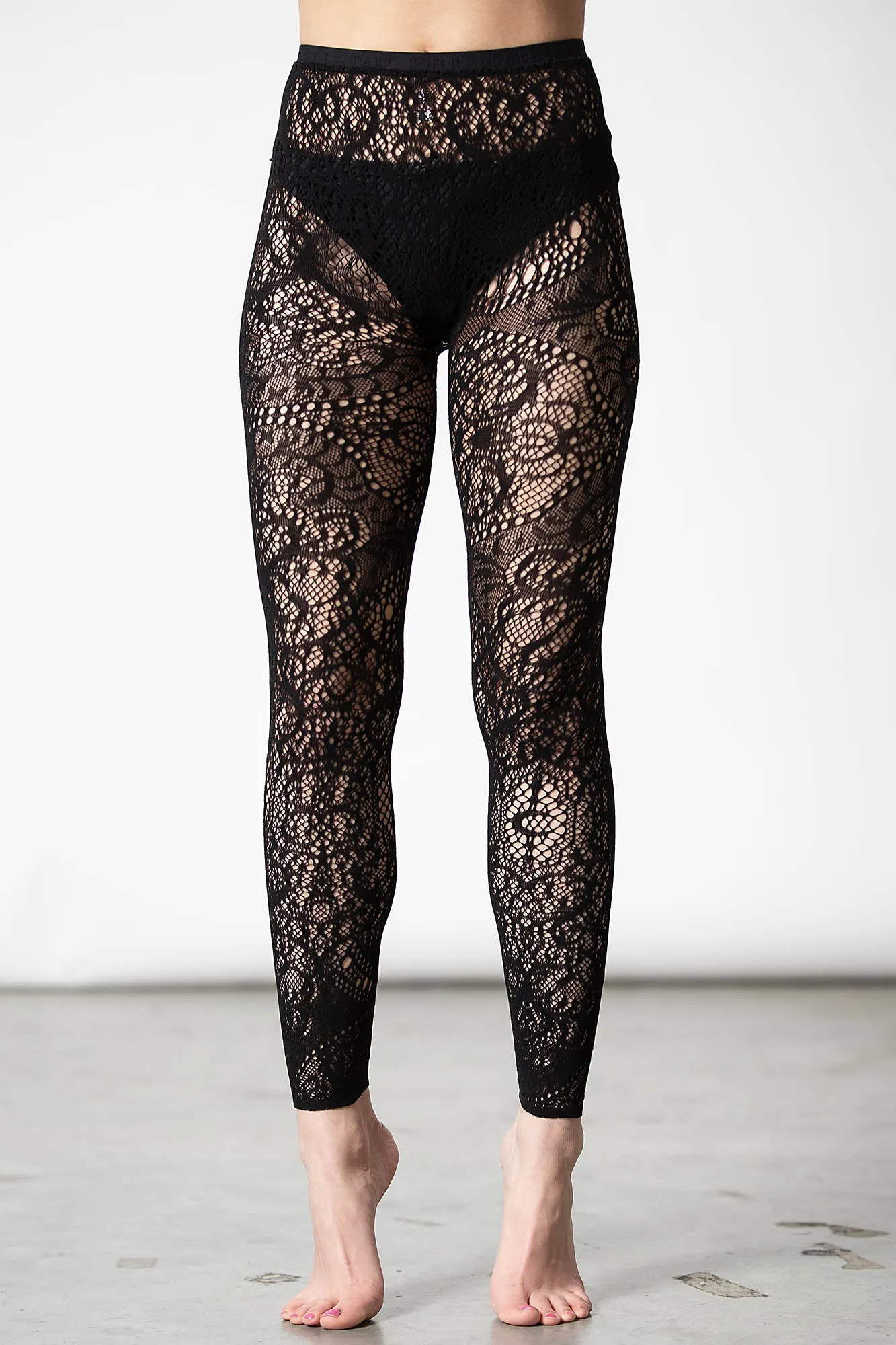 Empyrean Lace Leggings sold by Killstar product image thumbnail 3