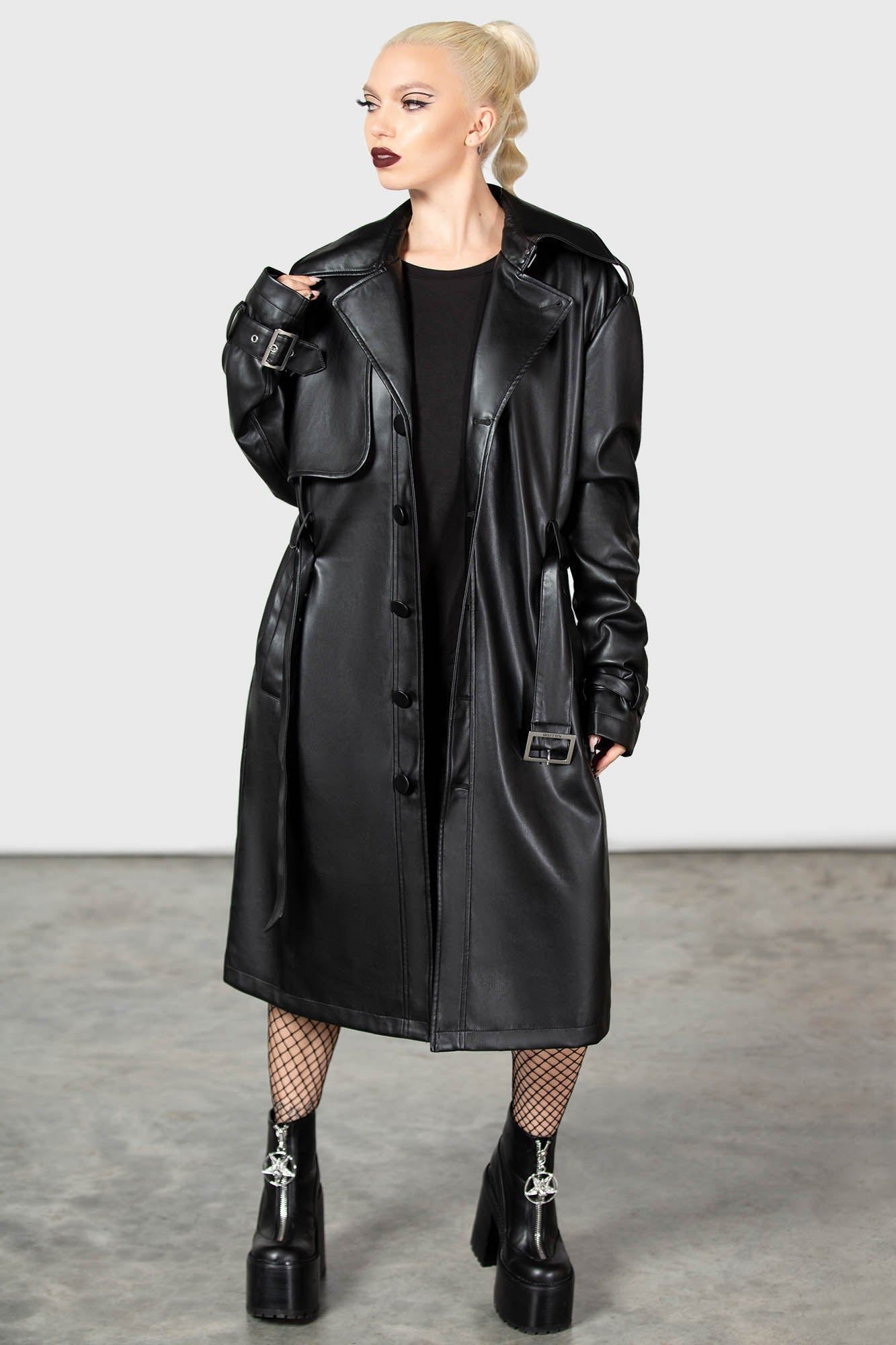 Skater Trench Coat sold by Killstar product image thumbnail 3