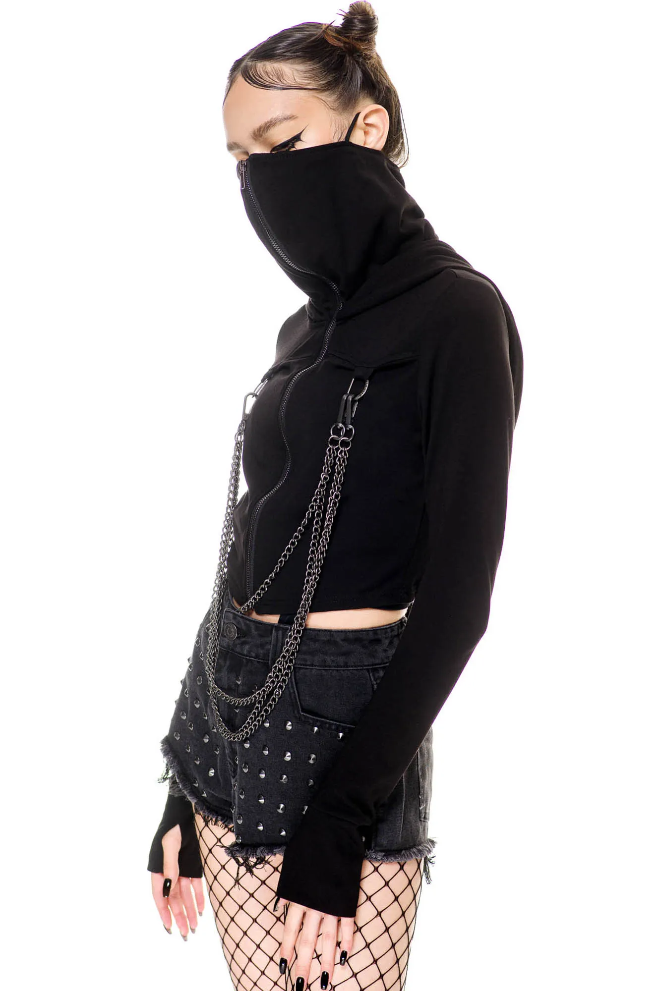 Rogue Masked Hoodie sold by Killstar product image thumbnail 3
