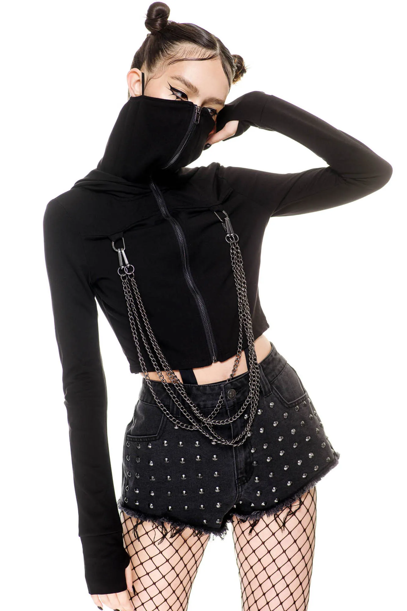 Rogue Masked Hoodie sold by Killstar