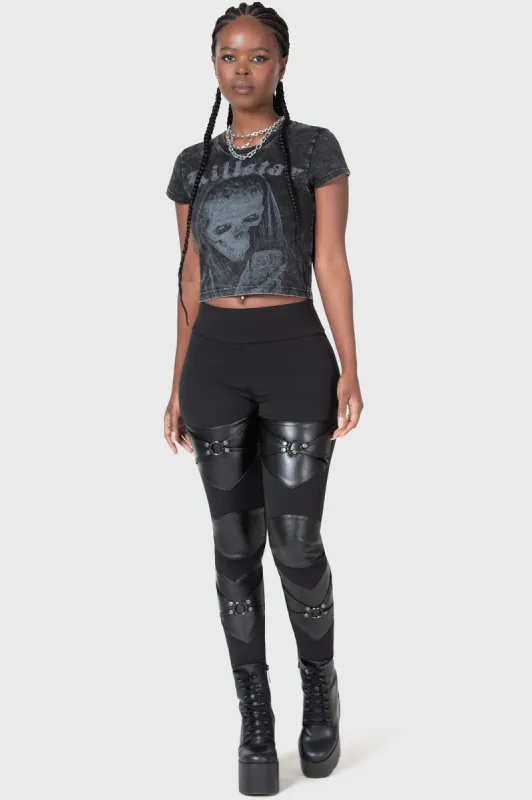 Night Demon Leggings sold by Killstar