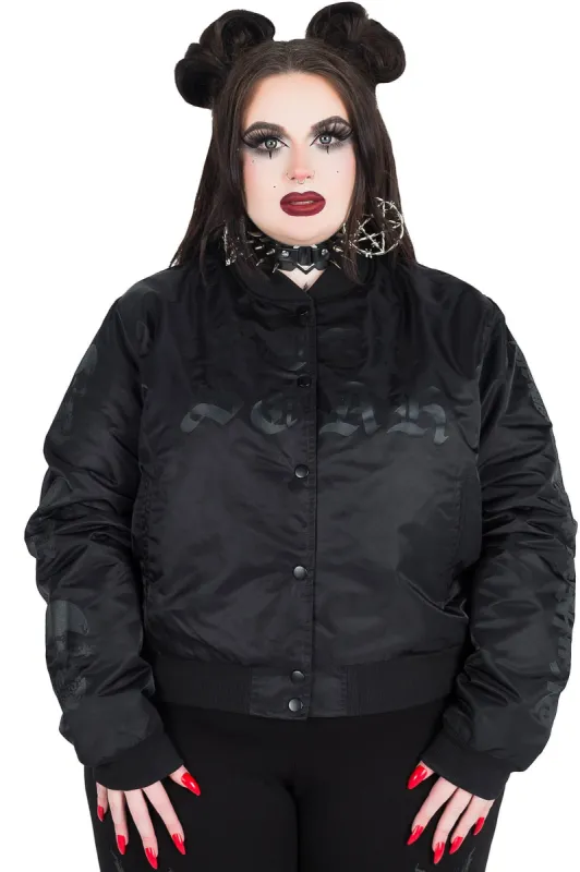 Fearless Varsity Jacket [Womens] [PLUS] sold by Killstar