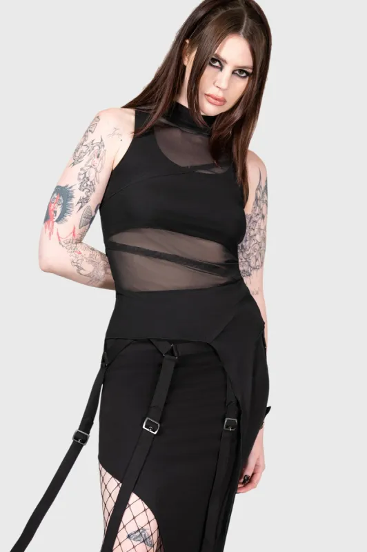 Johana High Neck Top sold by Killstar