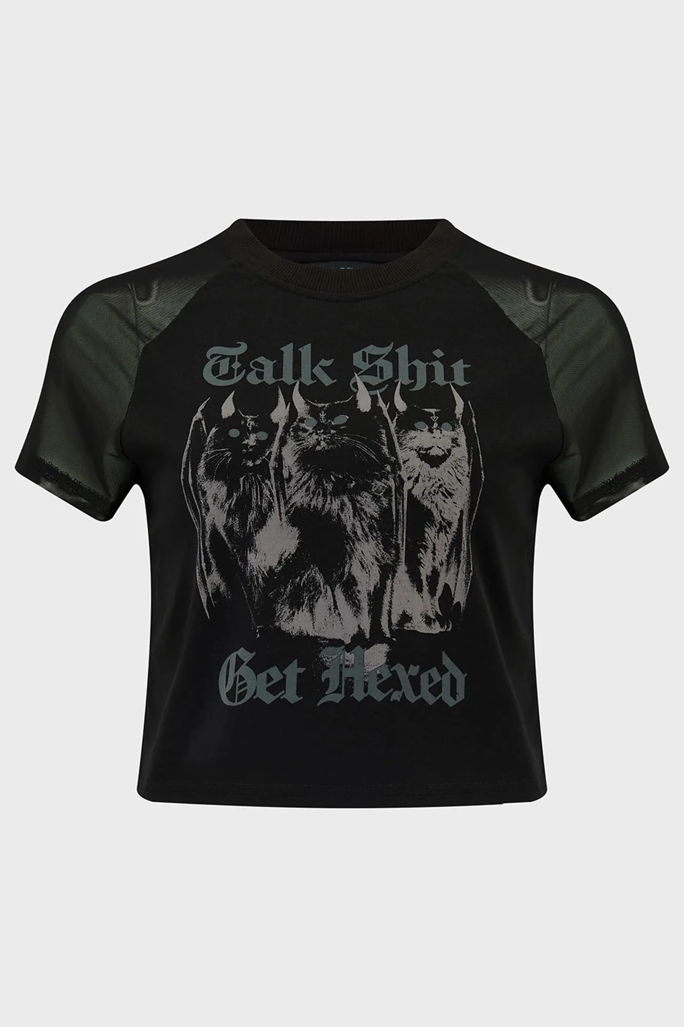Talk Shit Crop Top sold by Killstar product image thumbnail 5