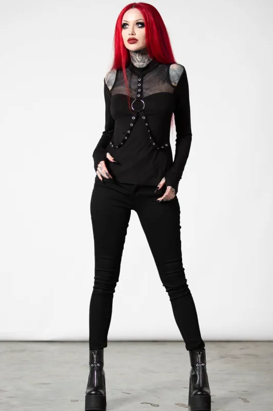 Pogo Long Sleeve Top sold by Killstar