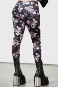 Hematite Leggings [BLACK/PINK] Resurrect sold by Killstar
