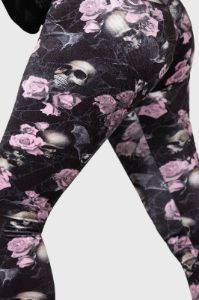 Hematite Leggings [BLACK/PINK] Resurrect sold by Killstar