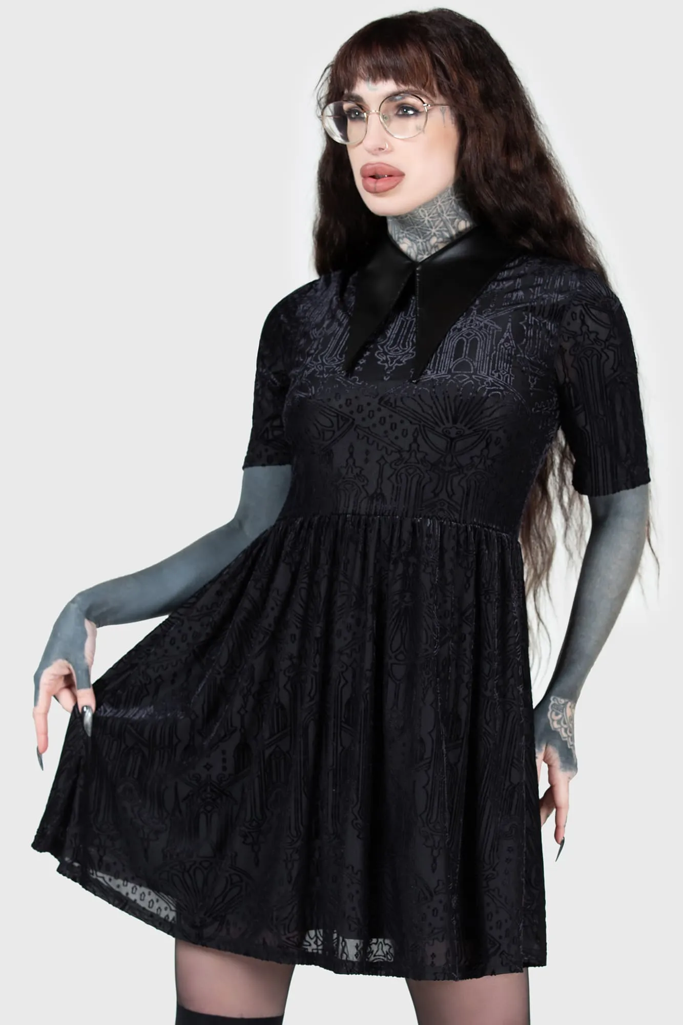 Convent Cutie Mini Dress sold by Killstar product image thumbnail 2