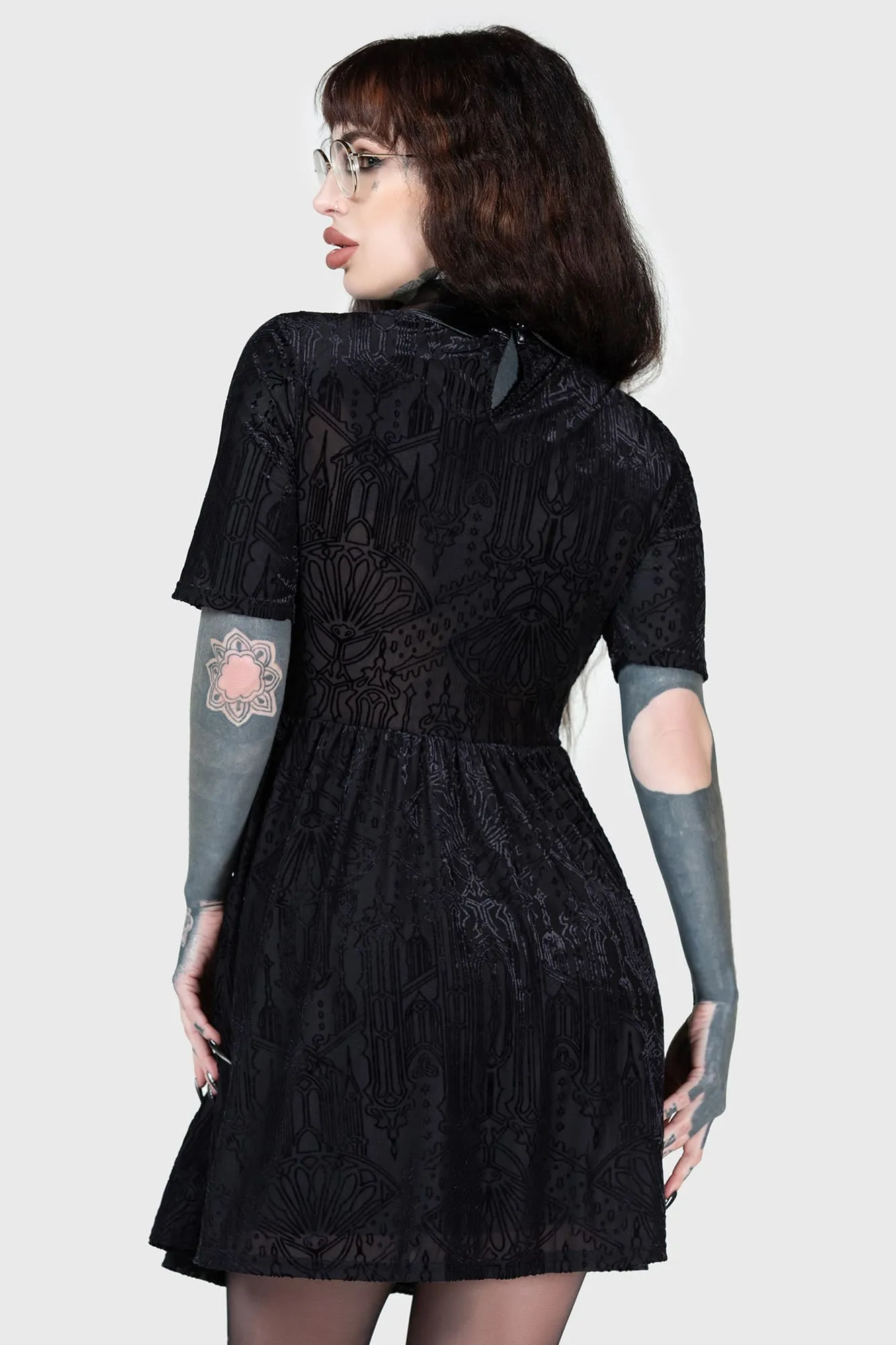 Convent Cutie Mini Dress sold by Killstar product image thumbnail 5