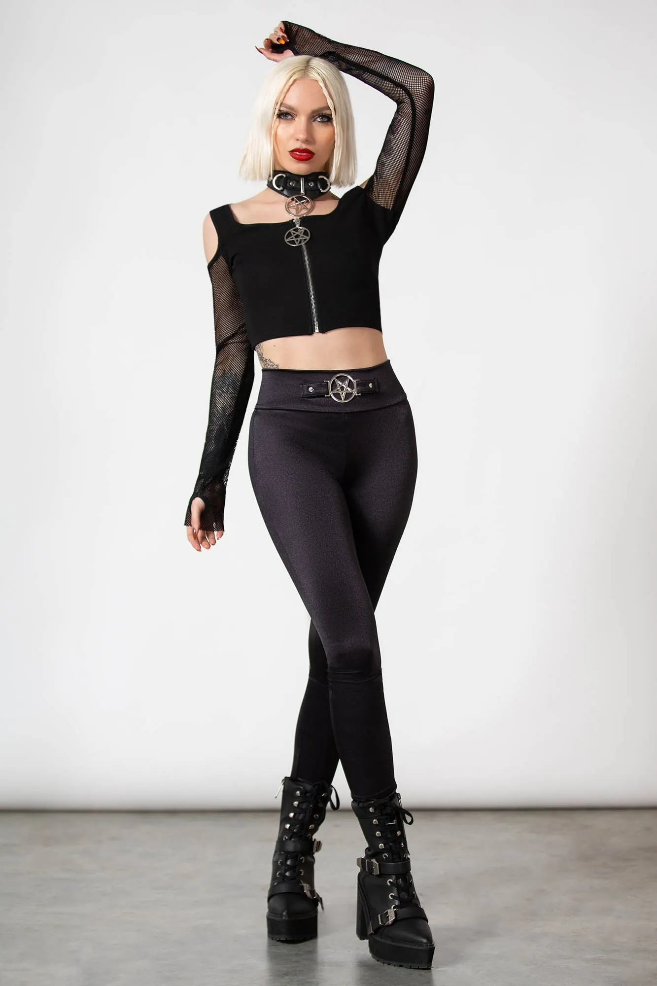 Skeptica Cold Shoulder Top sold by Killstar product image thumbnail 2